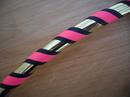 Black, Pink and Gold Hoop