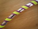 Purple, Yellow and Silver Hoop