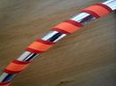 Red, Orange and Silver Hoop