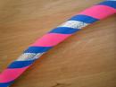 Blue, Pink and SilverGlitter Hoop