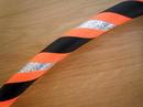 Orange, Black and SilverGlitter Hoop