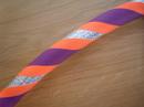 Orange, Purple and SilverGlitter Hoop