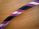 Purple, Black and SilverGlitter Hoop
