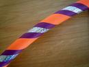 Purple, Orange and SilverGlitter Hoop