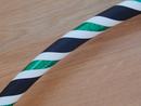 White, Black and GreenGlitter Hoop