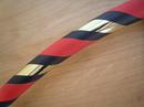 Black, Red and Gold Hoop