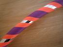 Orange, Purple and Silver Hoop