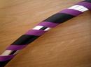 Purple, Black and Silver Hoop