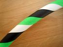 Black, Green and White Hoop
