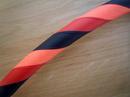 Black, Orange and Red Hoop