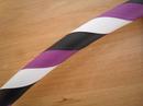 Black, Purple and White Hoop