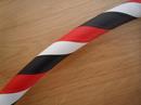 Black, Red and White Hoop