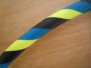 Black, Teal and Yellow Hoop