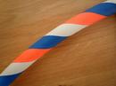 Blue, Orange and White Hoop