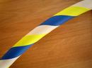 Blue, White and Yellow Hoop