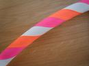 Orange, Pink and White Hoop