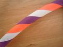 Orange, Purple and White Hoop