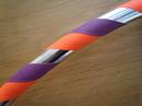 Orange, Purple and Silver Hoop