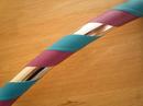 Purple, Teal and Silver Hoop