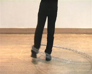 hooping foot circles