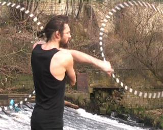 hooping three beat weave