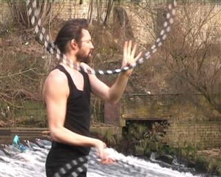 hooping three beat weave