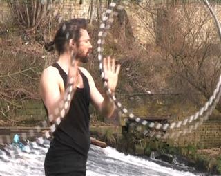 hooping three beat weave