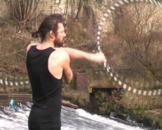 hooping three beat weave