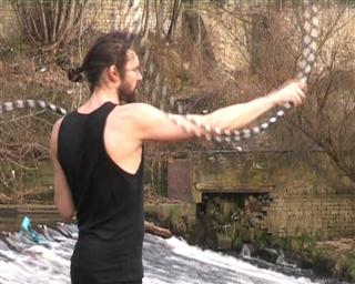 hooping three beat weave